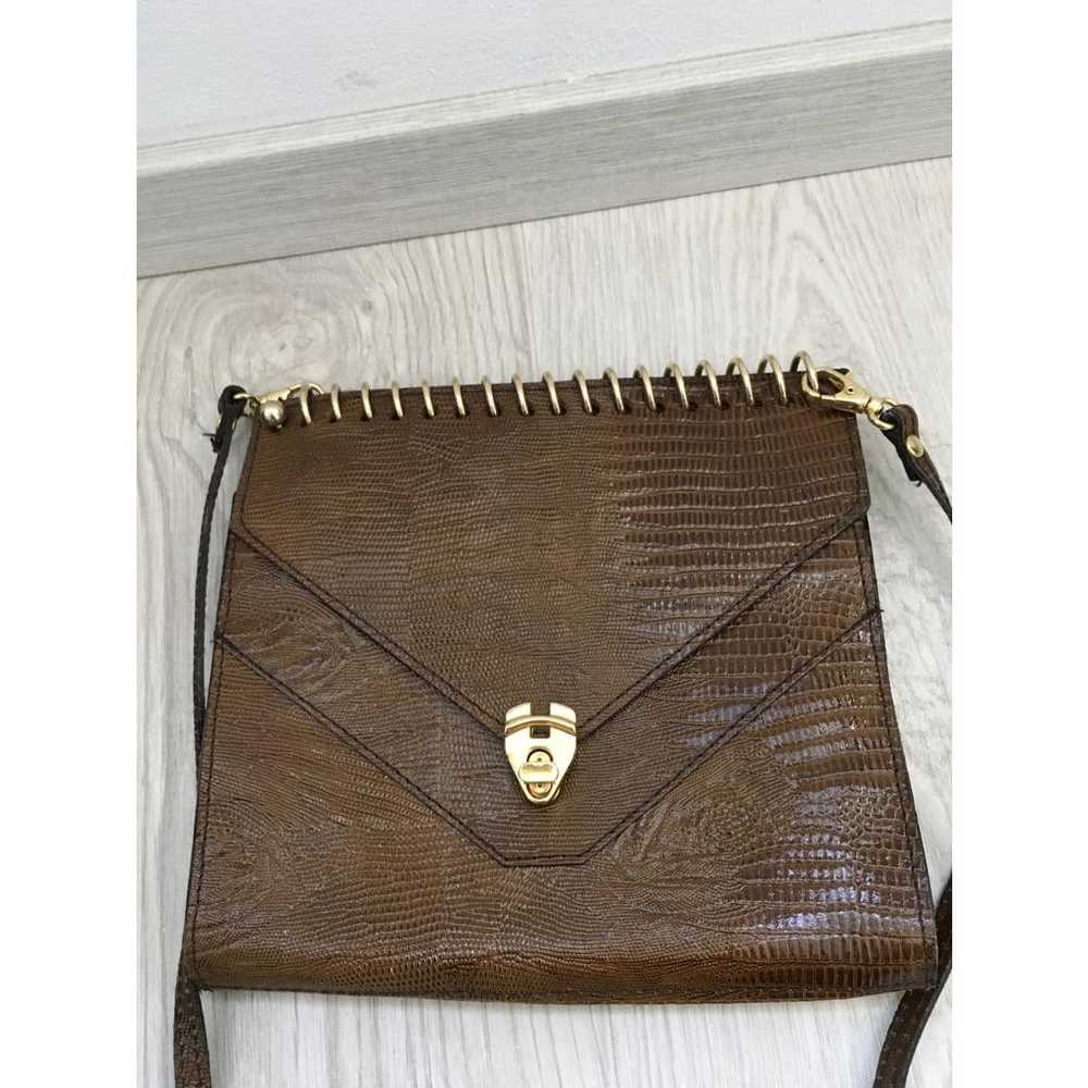 Non Signé / Unsigned Leather handbag - image 8