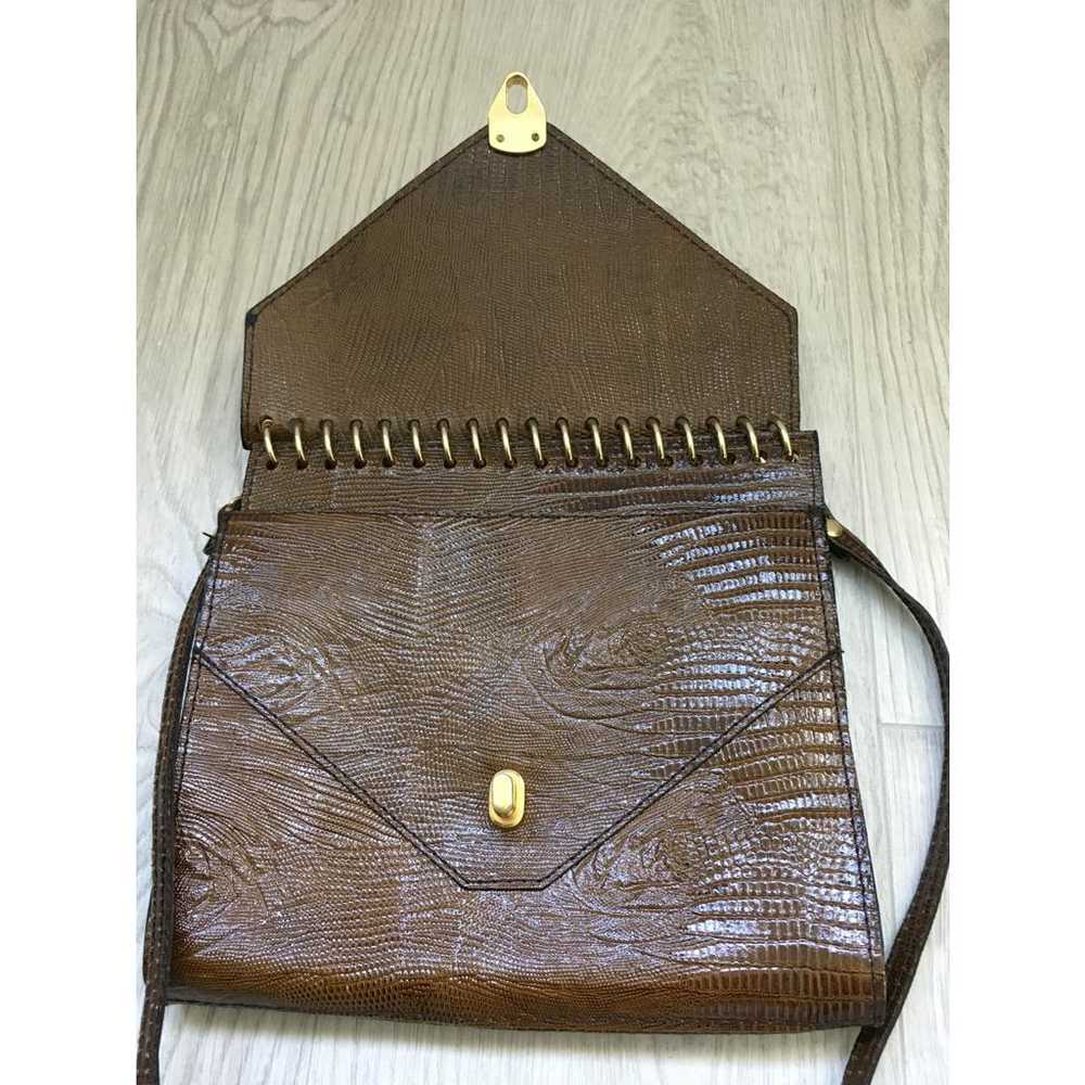 Non Signé / Unsigned Leather handbag - image 9