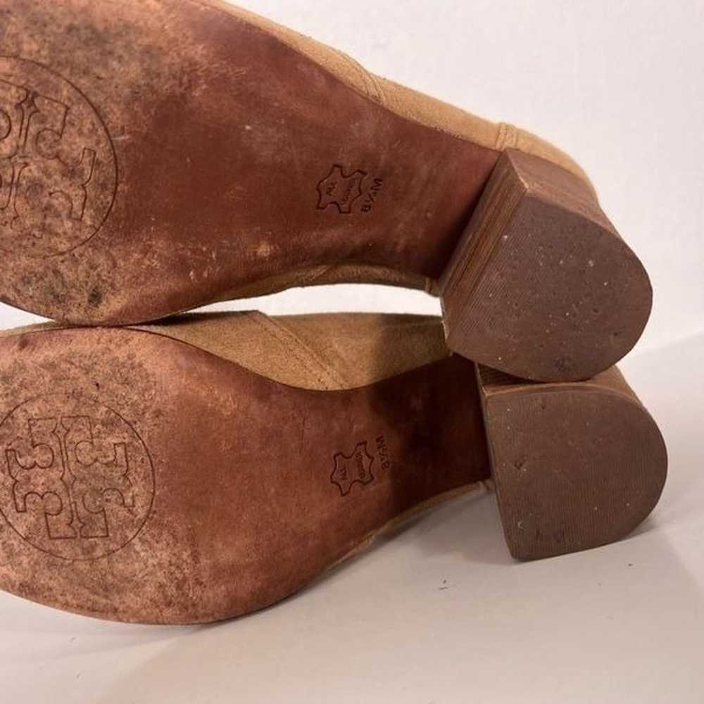 Tory Burch Tan Leather Suede High Heel Booties - image 10