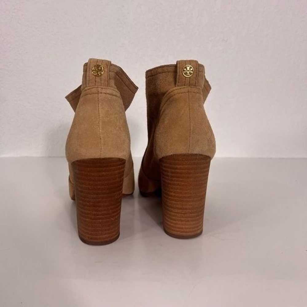 Tory Burch Tan Leather Suede High Heel Booties - image 2