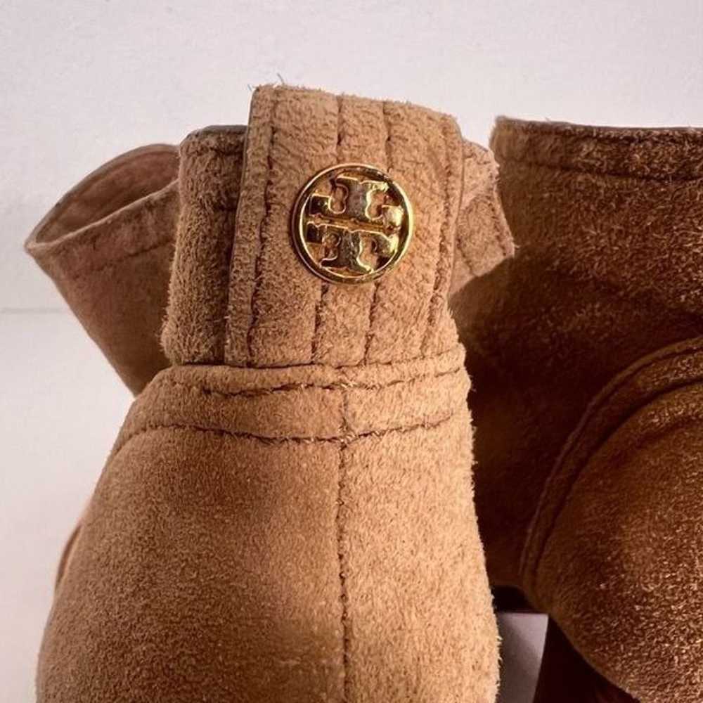 Tory Burch Tan Leather Suede High Heel Booties - image 3