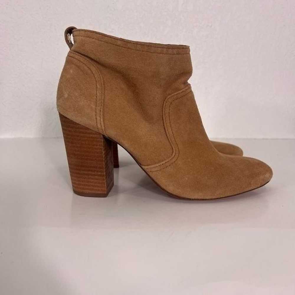 Tory Burch Tan Leather Suede High Heel Booties - image 4