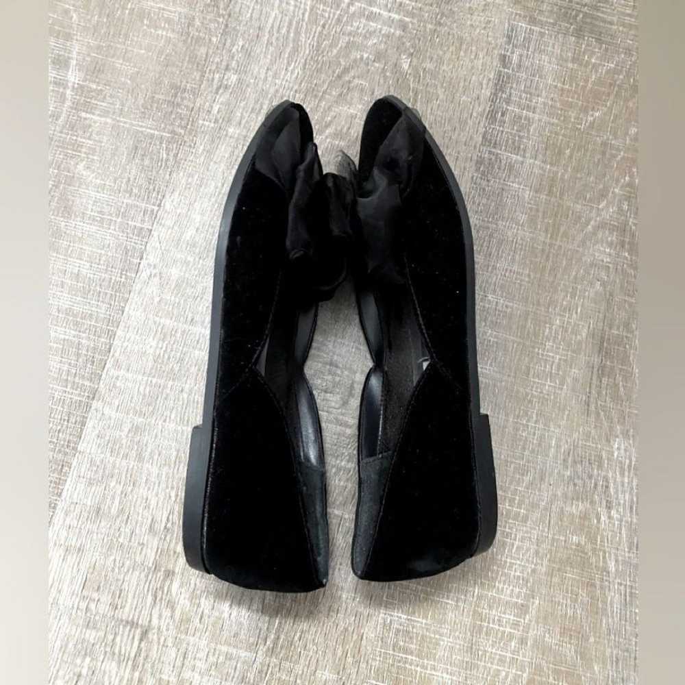 VINTAGE | Velvet Bow Flats Pointed Toe Ballet Fla… - image 6