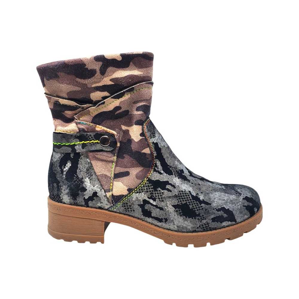 Spring Step L'ARTISTE Camo Fashion Boot Genuine L… - image 1