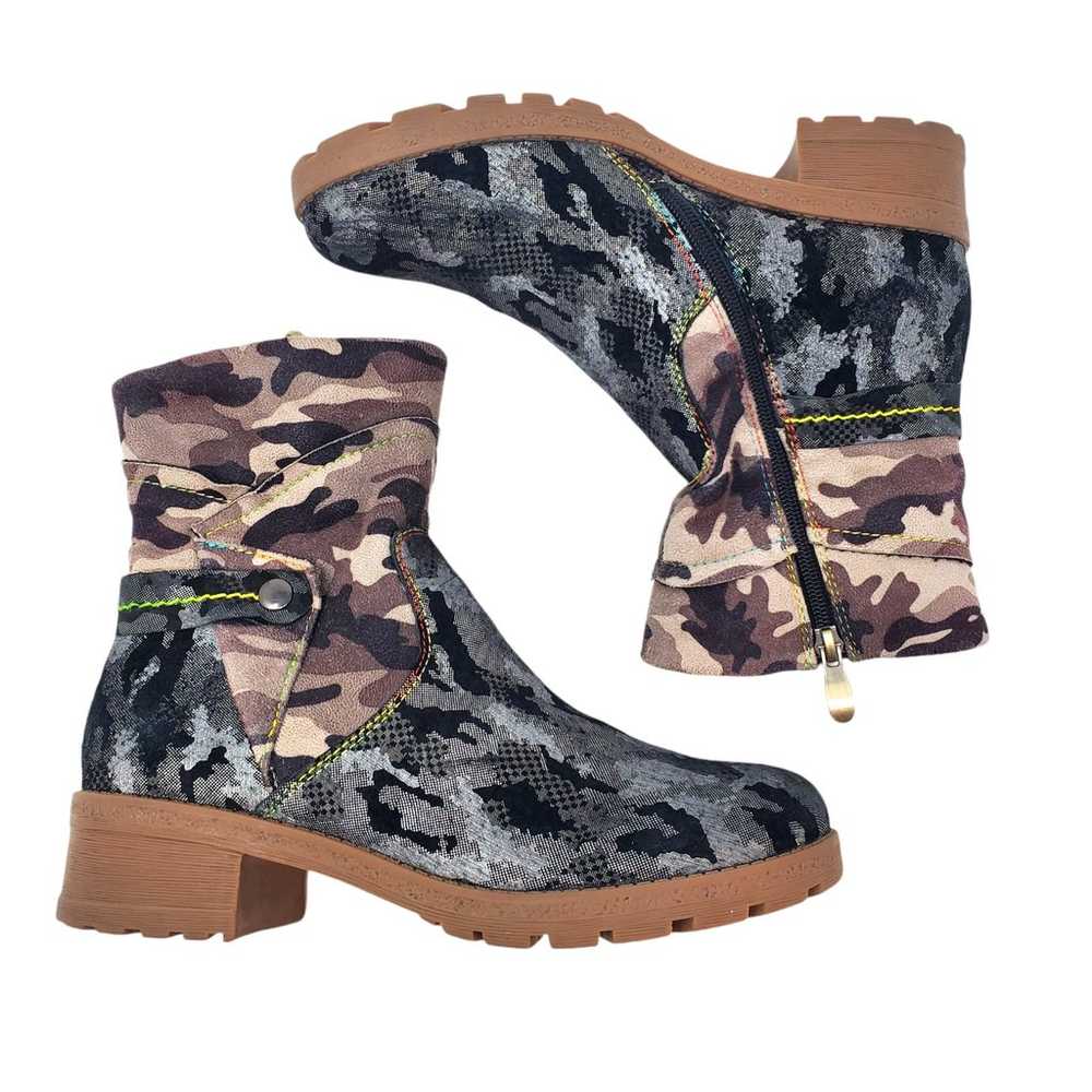 Spring Step L'ARTISTE Camo Fashion Boot Genuine L… - image 2