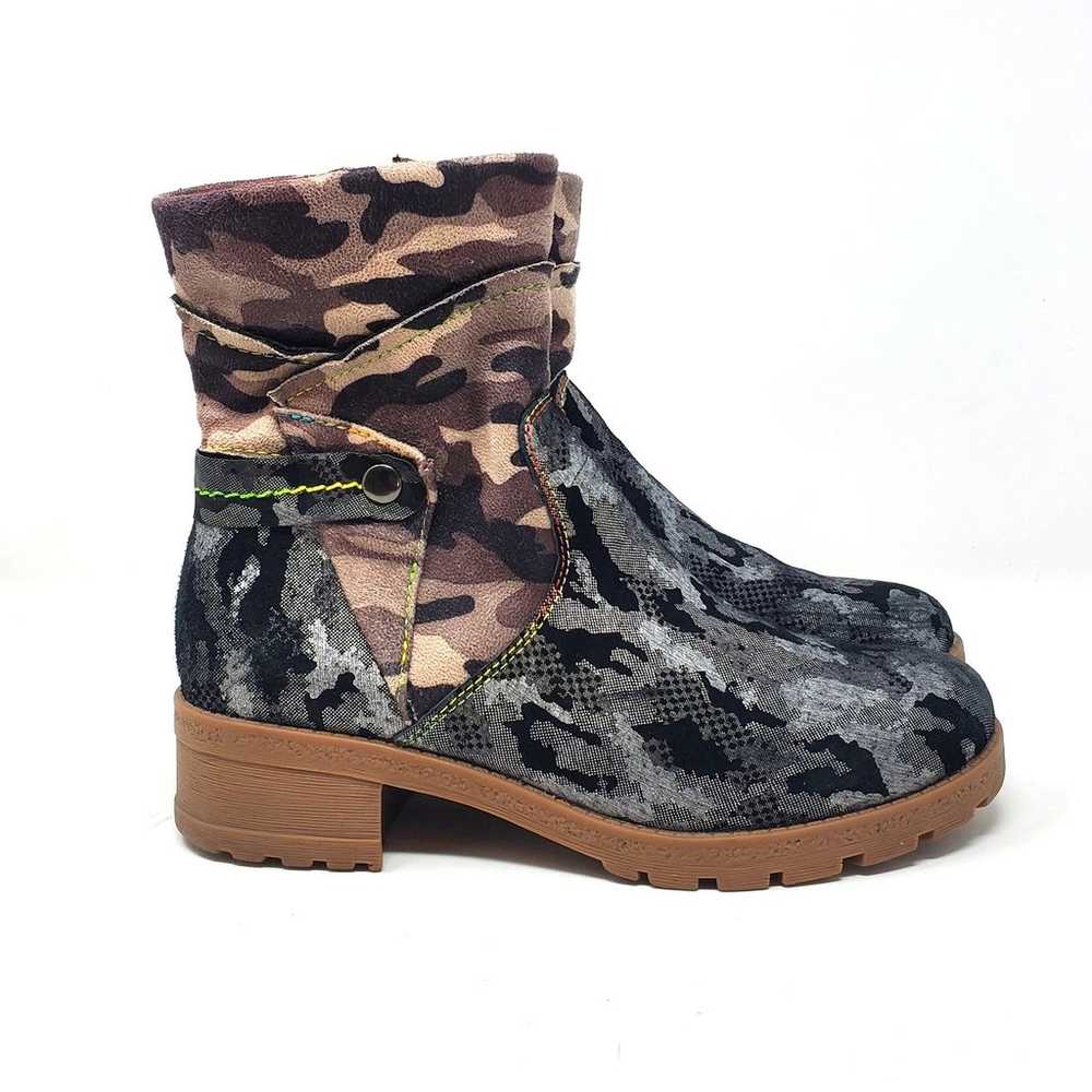 Spring Step L'ARTISTE Camo Fashion Boot Genuine L… - image 5