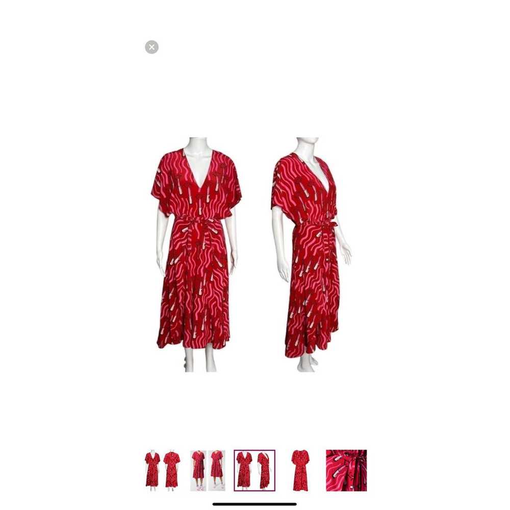 Valentino Garavani Silk mid-length dress - image 7