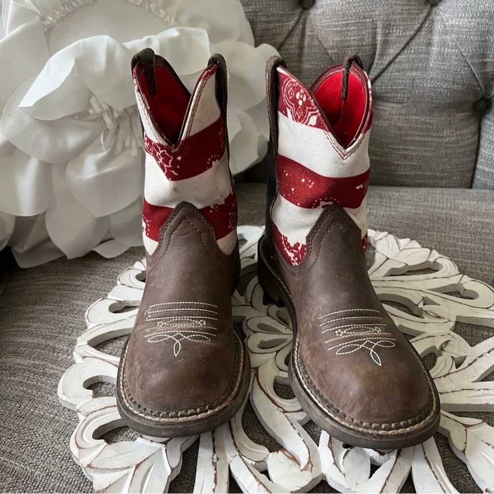 Ariat American Flag Western Cowboy Boots Women’s 6 - image 2