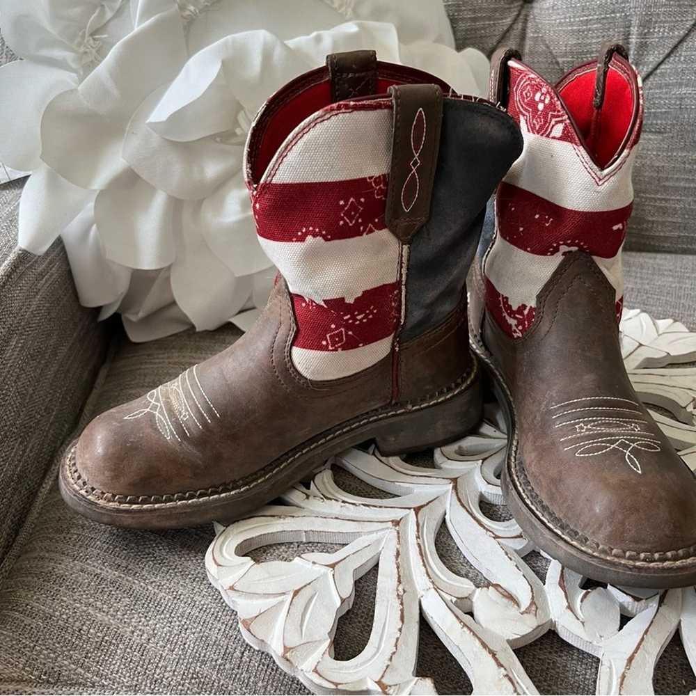 Ariat American Flag Western Cowboy Boots Women’s 6 - image 3