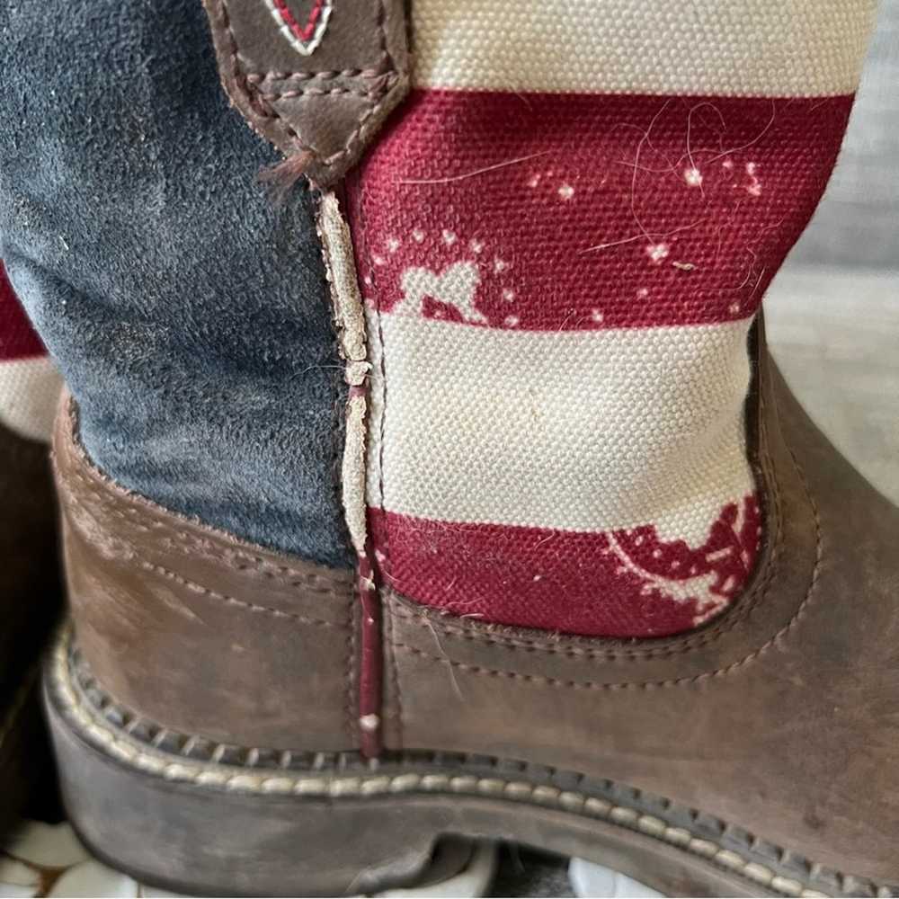 Ariat American Flag Western Cowboy Boots Women’s 6 - image 7