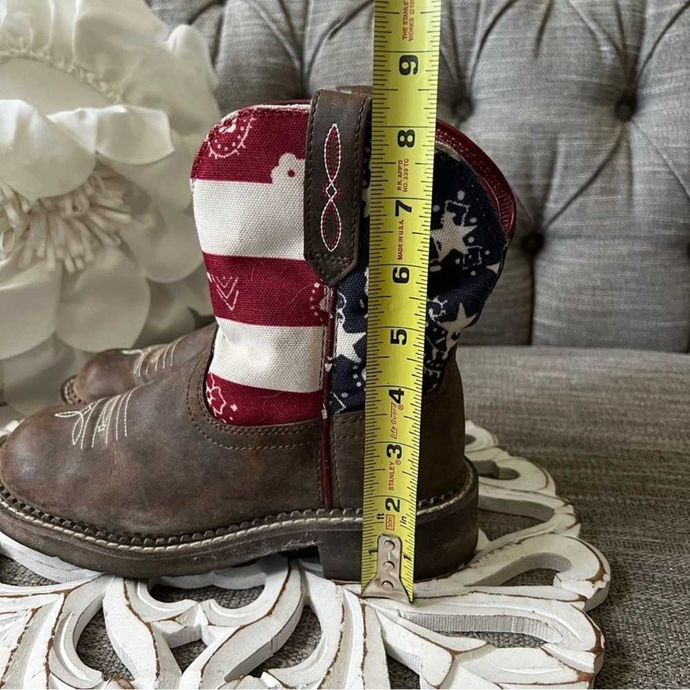 Ariat American Flag Western Cowboy Boots Women’s 6 - image 8