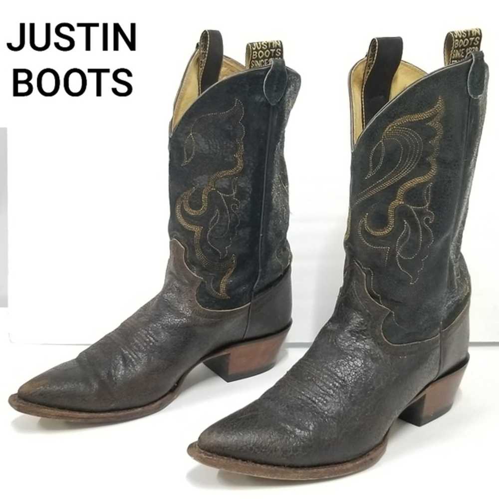 Justin Boots western cowgirl cowboy boots - image 1