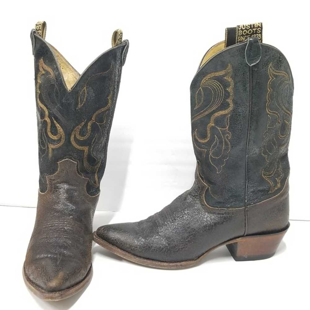 Justin Boots western cowgirl cowboy boots - image 8