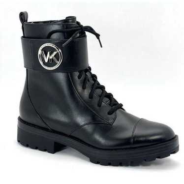 MICHAEL KORS NWOB Black Tatum Leather Combat Boot - image 1