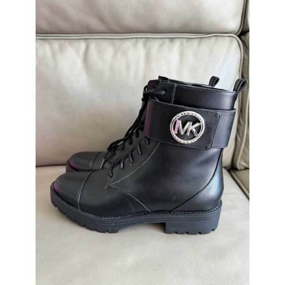 MICHAEL KORS NWOB Black Tatum Leather Combat Boot - image 5