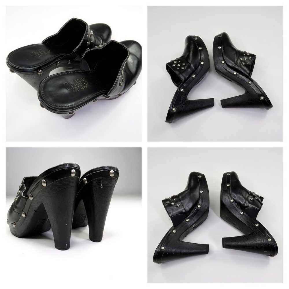 Y2k Chaps Chunky Clogs with Studded Detail Size 8… - image 3