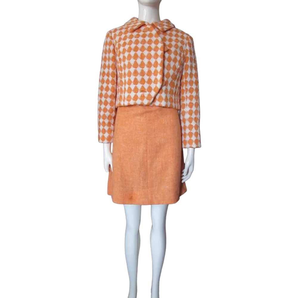 1970 Era Country Chic Sheath and Patterned Short … - image 1