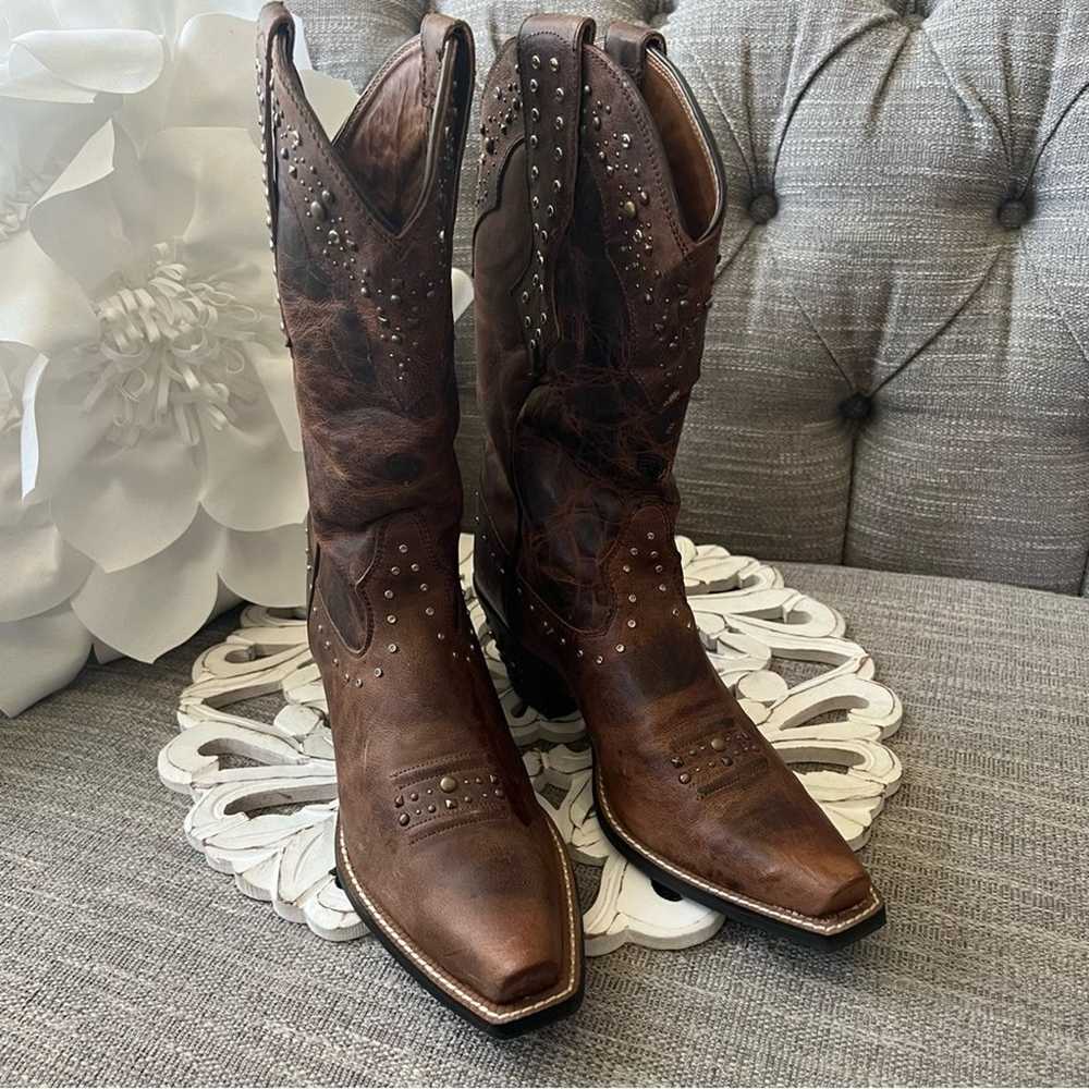 Ariat Studded Western Cowboy Boots Women’s 7.5 - image 10