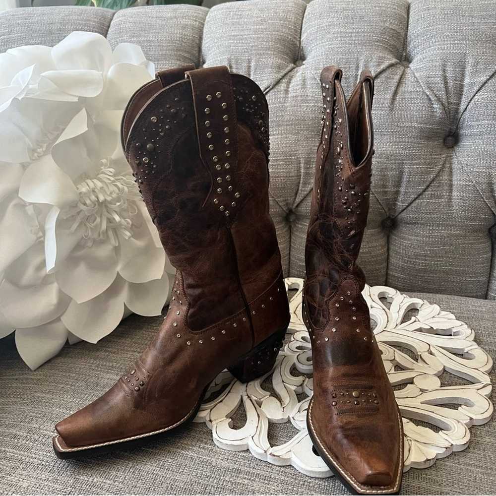 Ariat Studded Western Cowboy Boots Women’s 7.5 - image 11