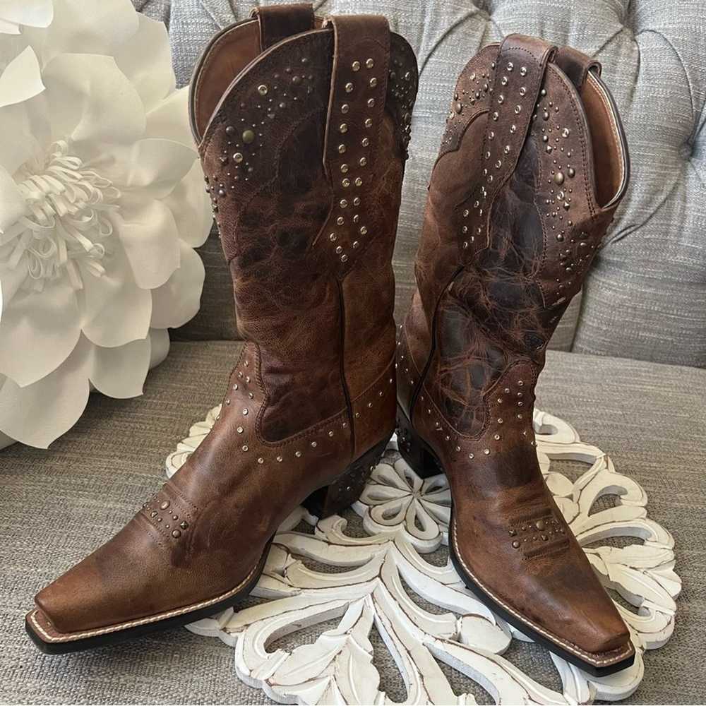 Ariat Studded Western Cowboy Boots Women’s 7.5 - image 4