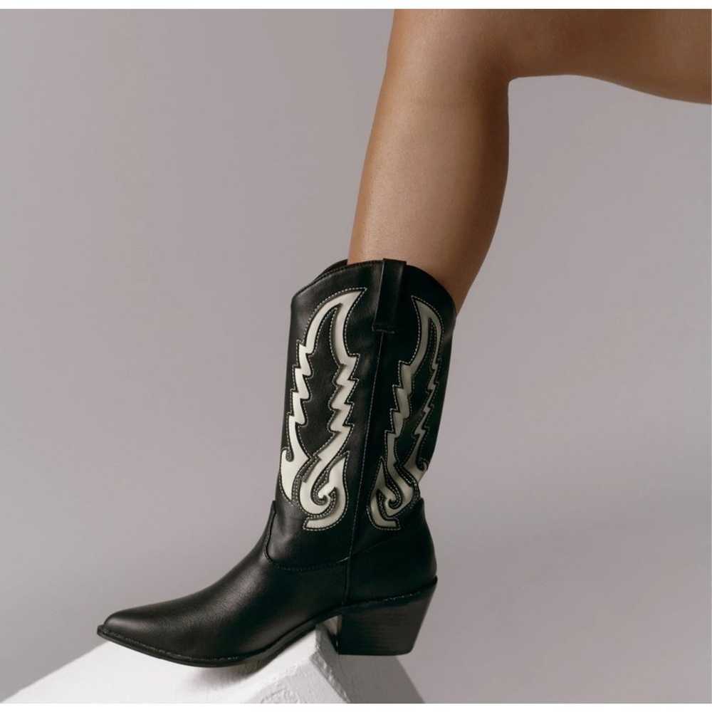 Billini Norva Black Cowboy Boots Womens 7 Western… - image 2