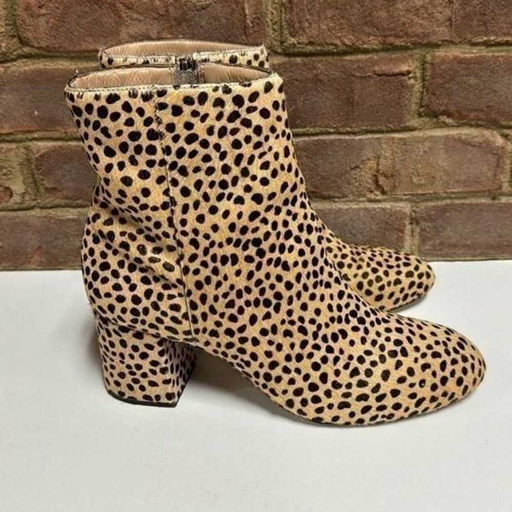 Able Cheetah Dot Celina Leather Skin Ankle Bootie… - image 2