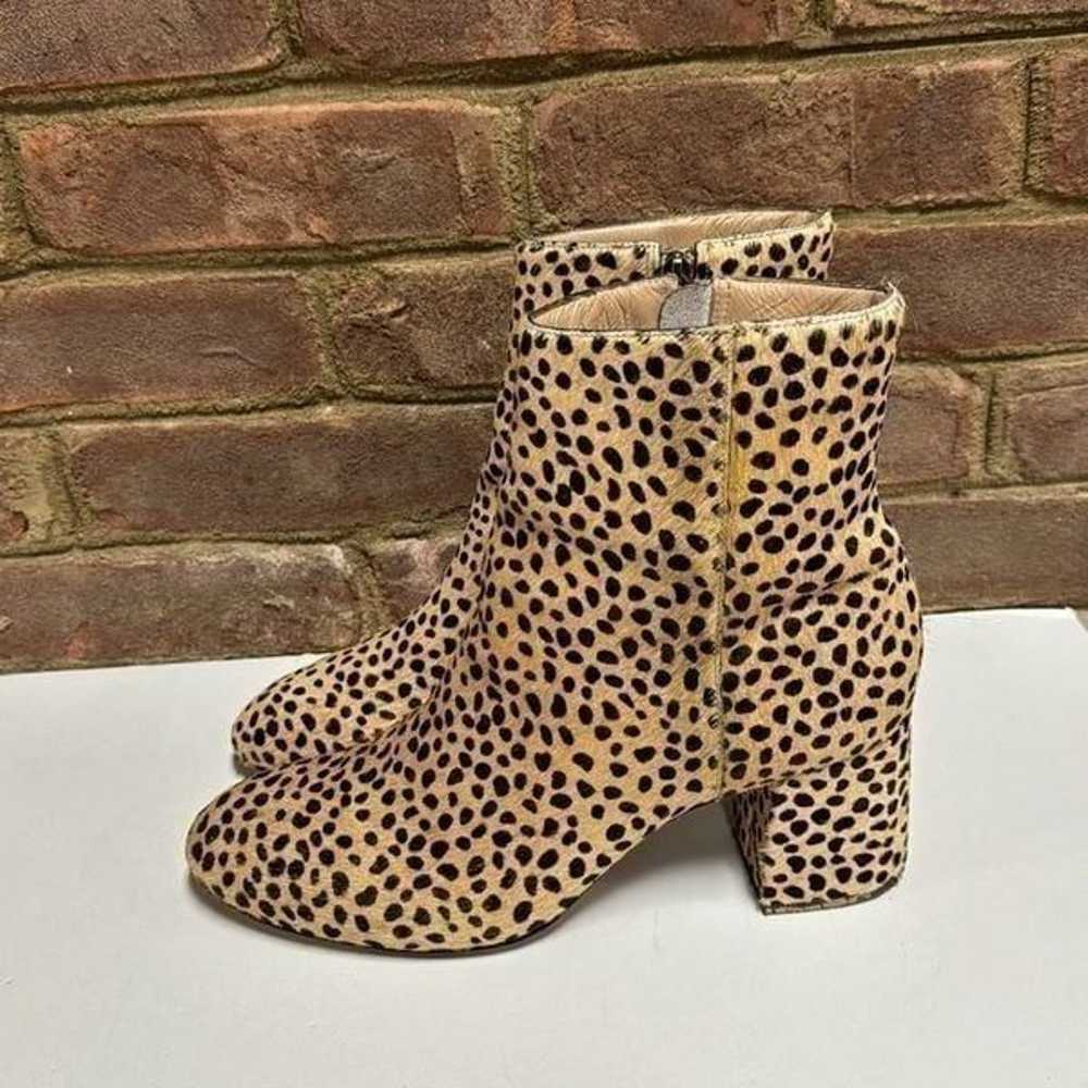 Able Cheetah Dot Celina Leather Skin Ankle Bootie… - image 4