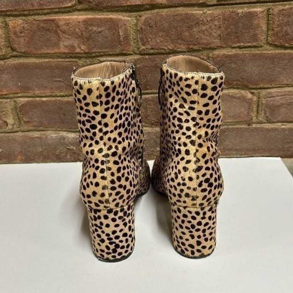 Able Cheetah Dot Celina Leather Skin Ankle Bootie… - image 5