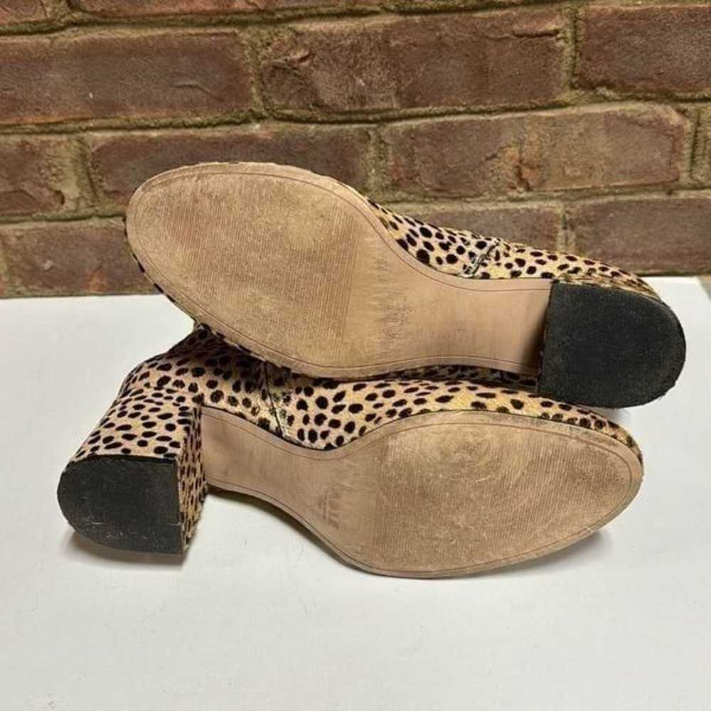 Able Cheetah Dot Celina Leather Skin Ankle Bootie… - image 7