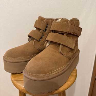 UGG Brown Platform Sheepskin Boots - image 1