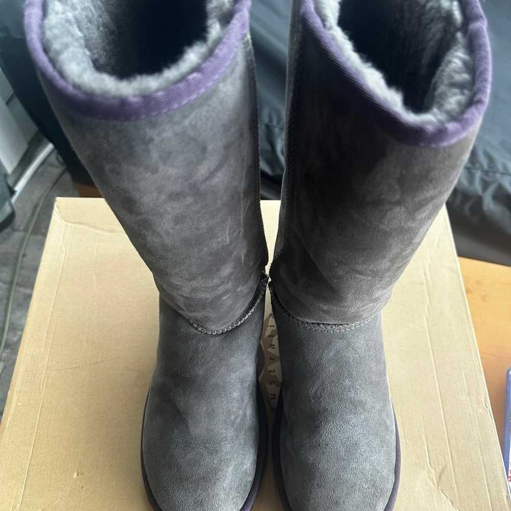 Ugg Classic tall gray boots 10 - image 5