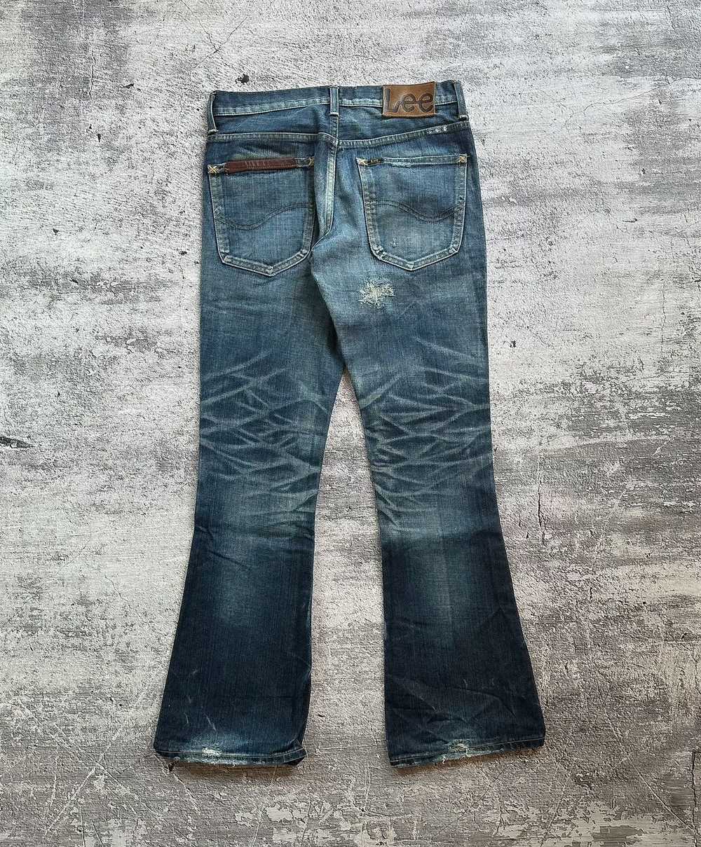 Lee × Vintage Vintage Lee Distressed Repair Flare… - image 2