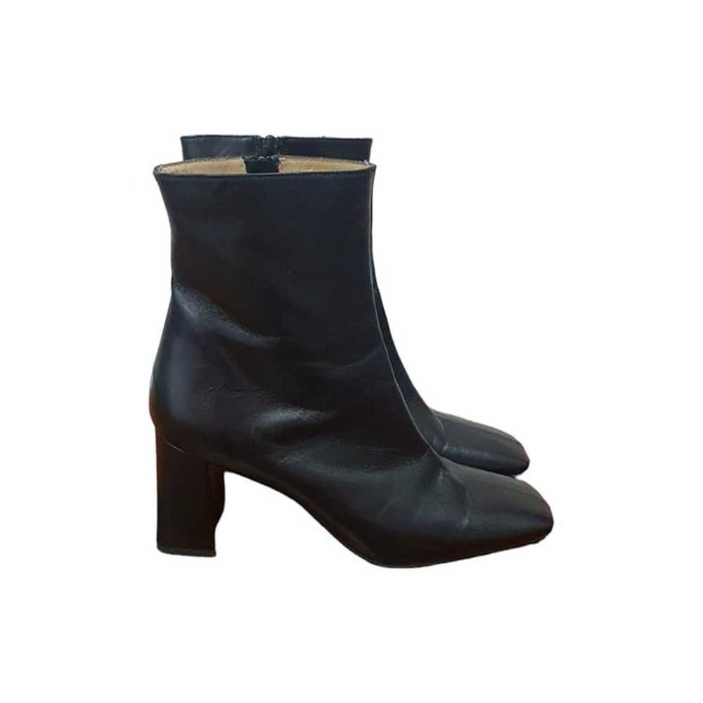 FABIO RUSCONI High Heels Ankle Boots In Black Lea… - image 6