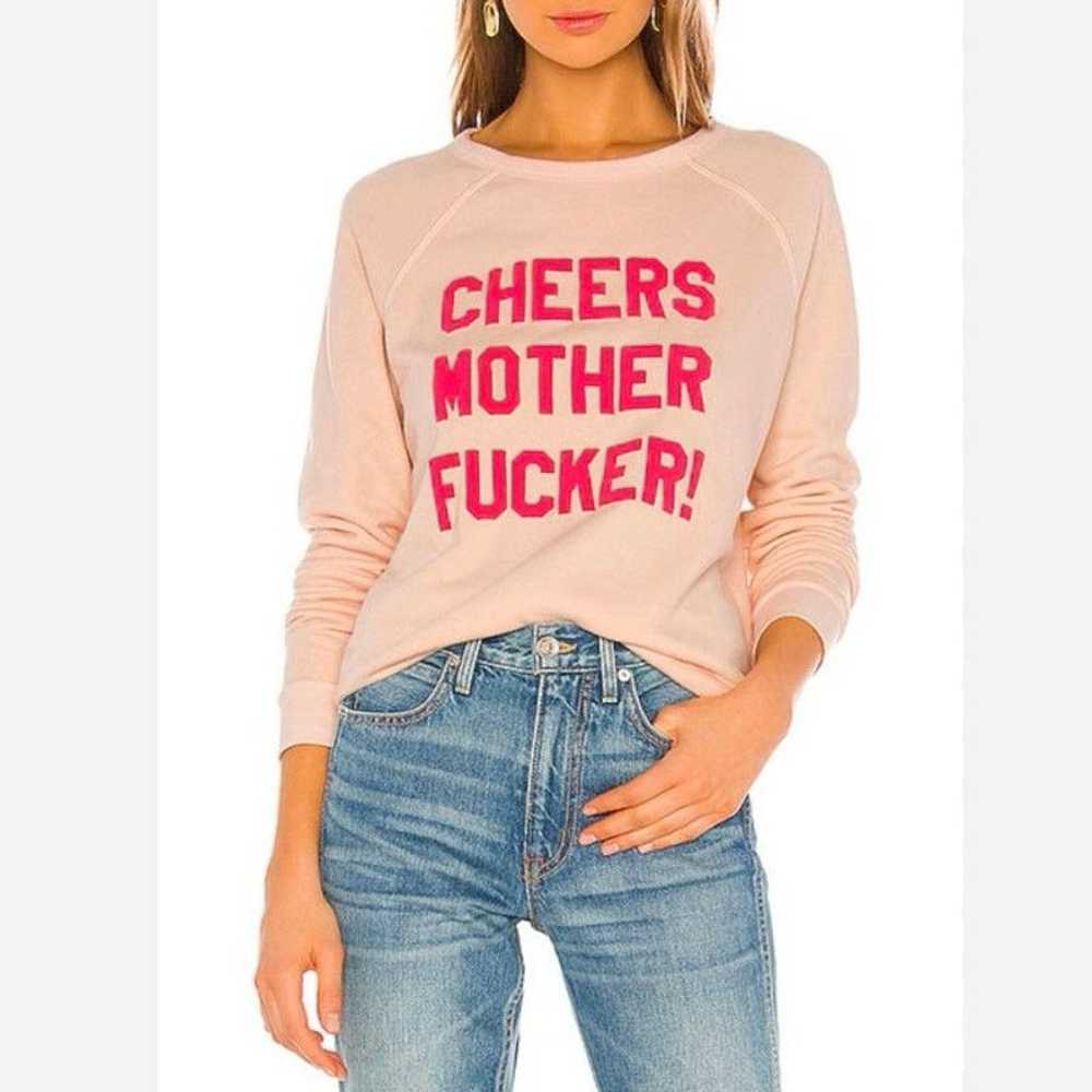 Mother Denim MOTHER The Hugger Sweatshirt Cheers … - image 1