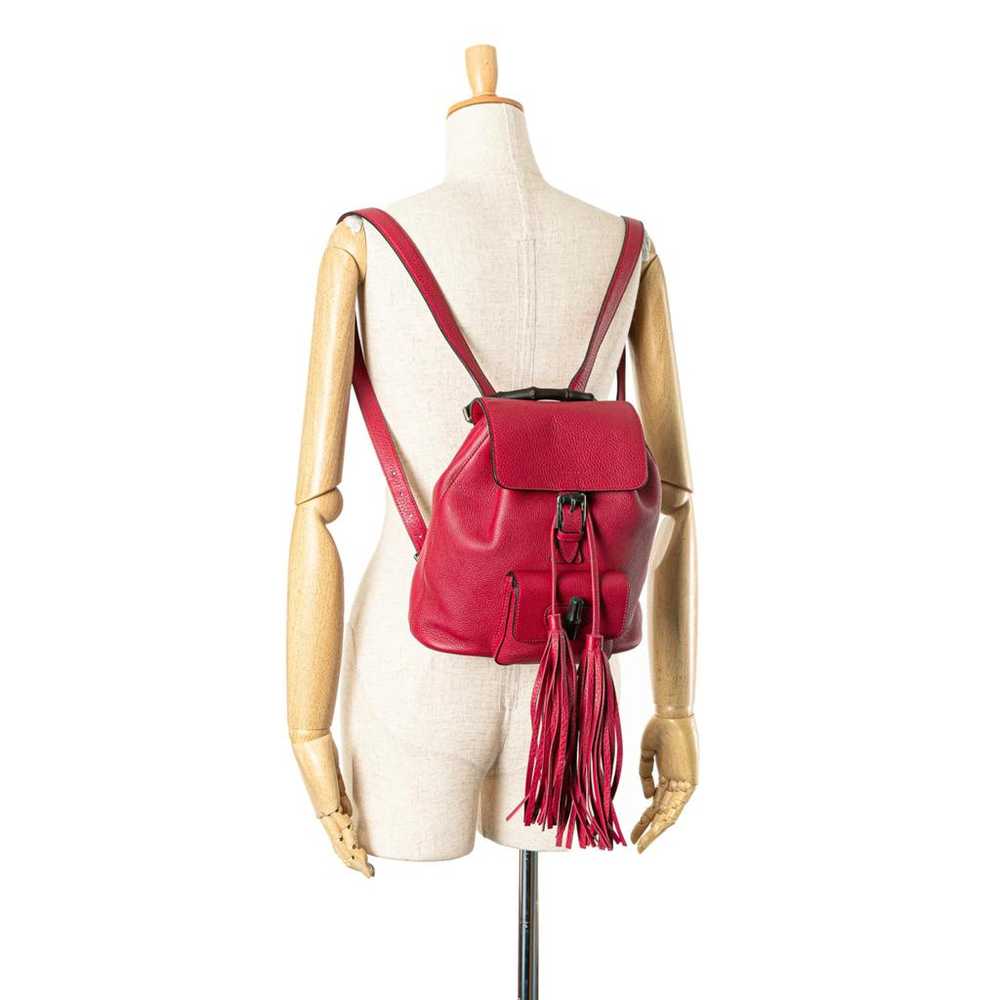 Gucci Leather backpack - image 8