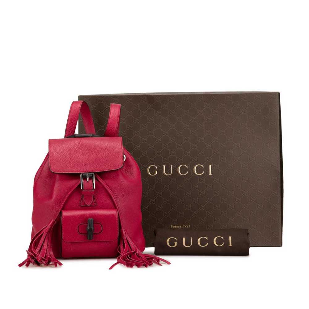 Gucci Leather backpack - image 9