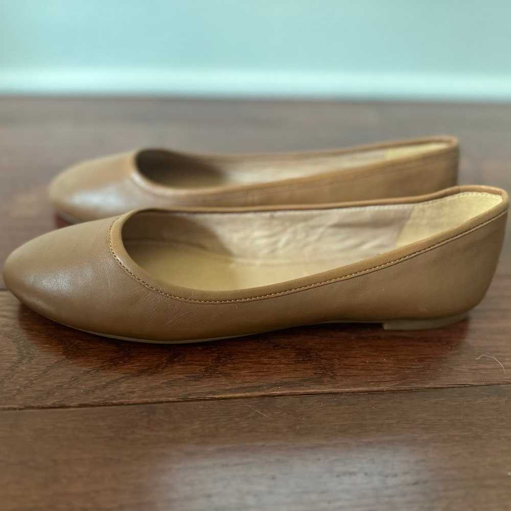 Madewell Reid Ballet Flats English Saddle Brown L… - image 6