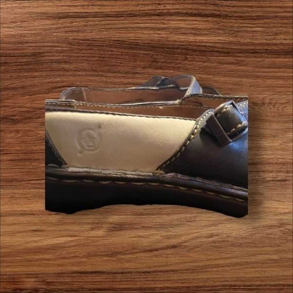 Born Womens Brown And Cream Round Toe Buckle Clos… - image 6