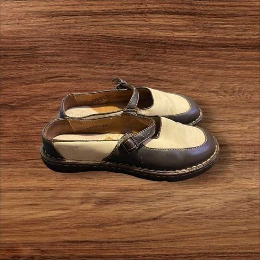 Born Womens Brown And Cream Round Toe Buckle Clos… - image 7