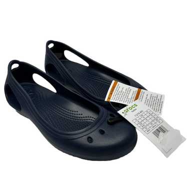 Crocs Flats Women Size 9 Navy Blue Kadee 11215-463