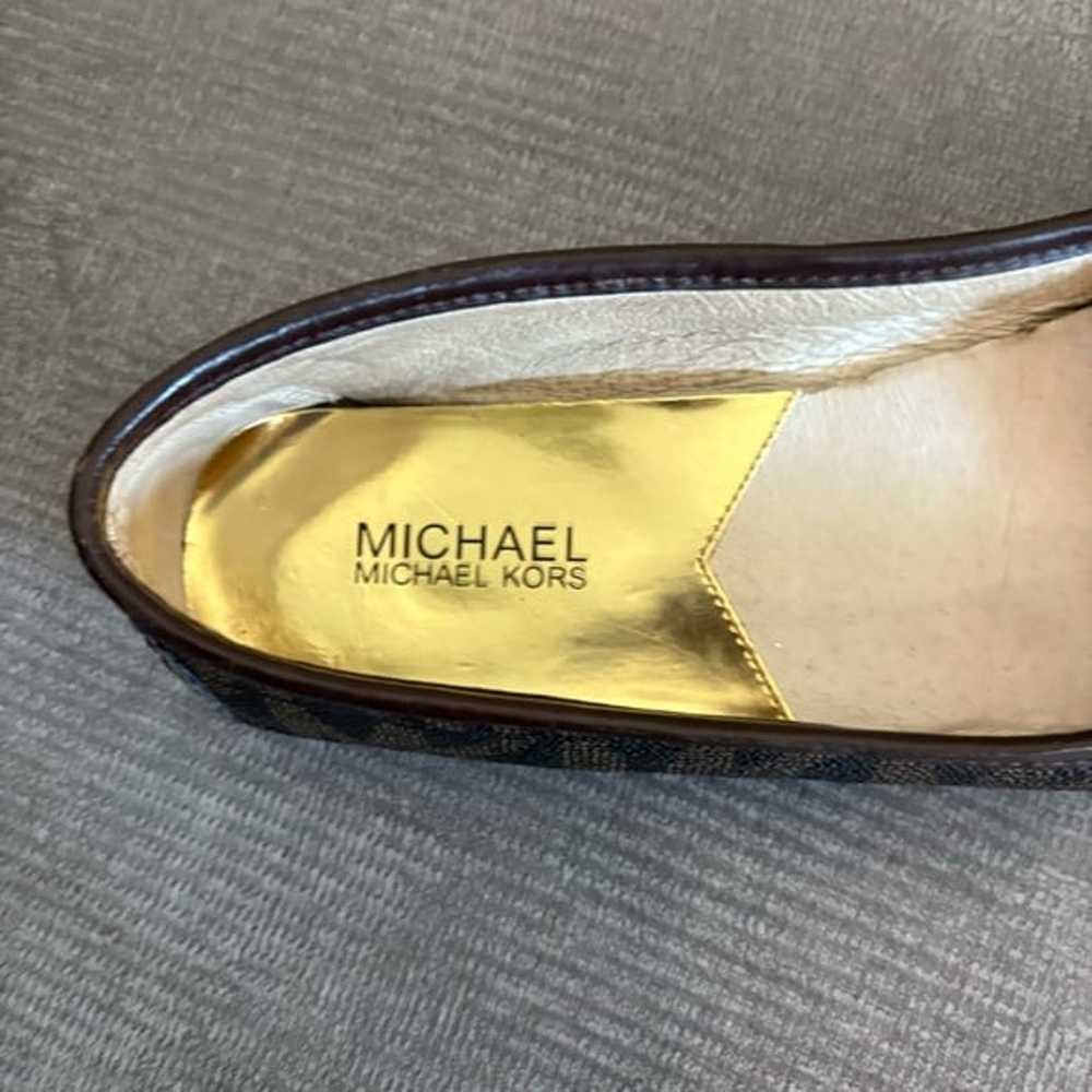 Michael Kors Classic Signature Logo Brown Flat Ba… - image 2