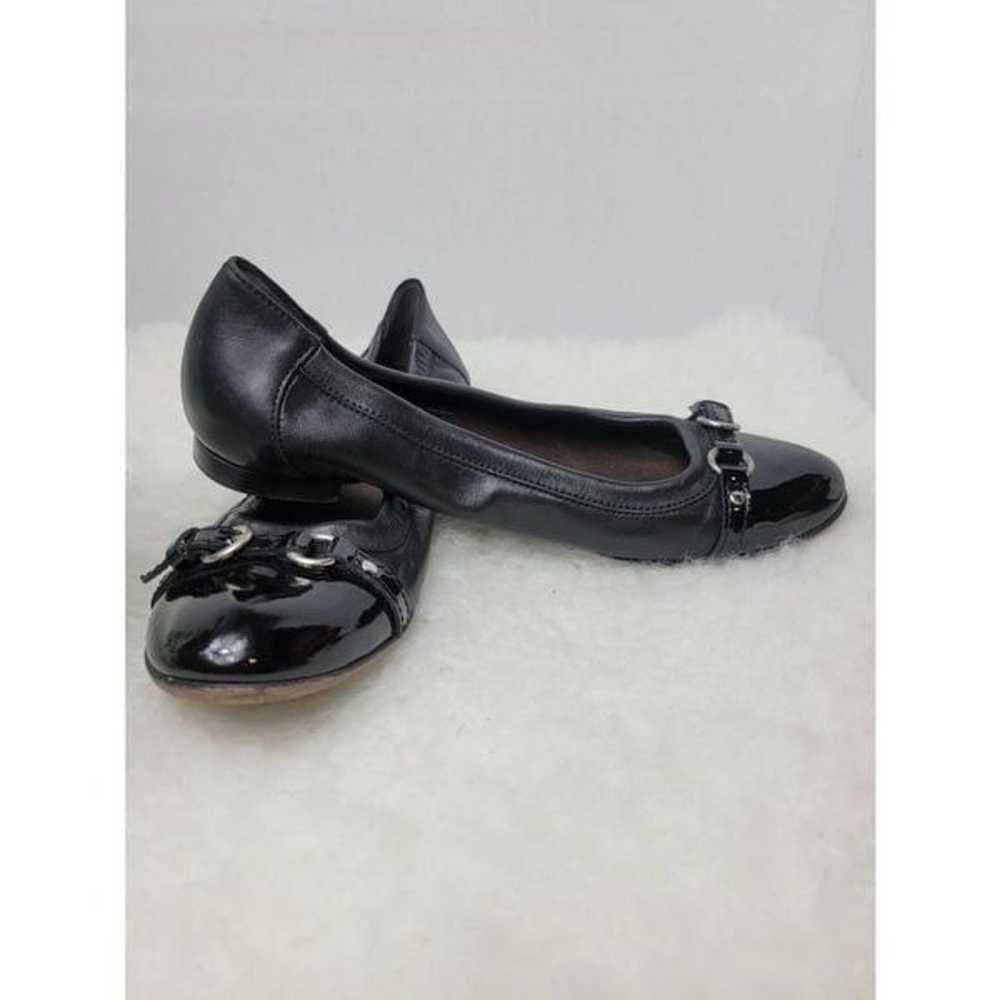 AGL Monika Black Cap Toe Leather Comfort Slip On … - image 6