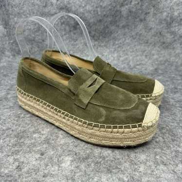 Talbots Quinn Leather Suede Platforms Espadrilles… - image 1