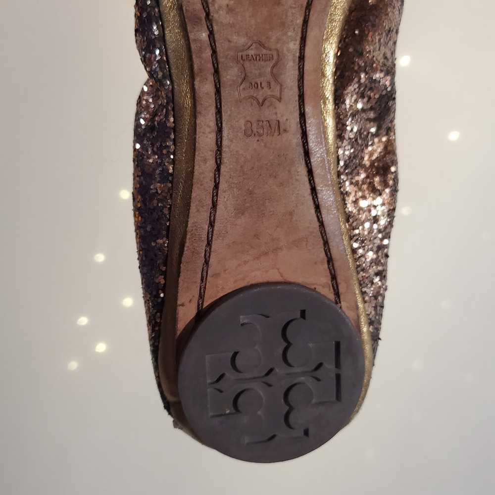 Tory Burch Eddie Glitter Slip On Ballet Flats Wom… - image 11