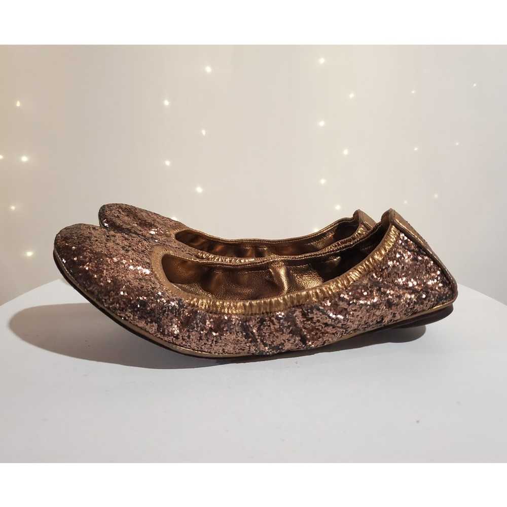 Tory Burch Eddie Glitter Slip On Ballet Flats Wom… - image 2