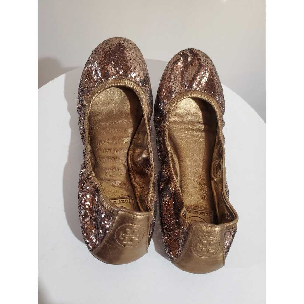 Tory Burch Eddie Glitter Slip On Ballet Flats Wom… - image 4