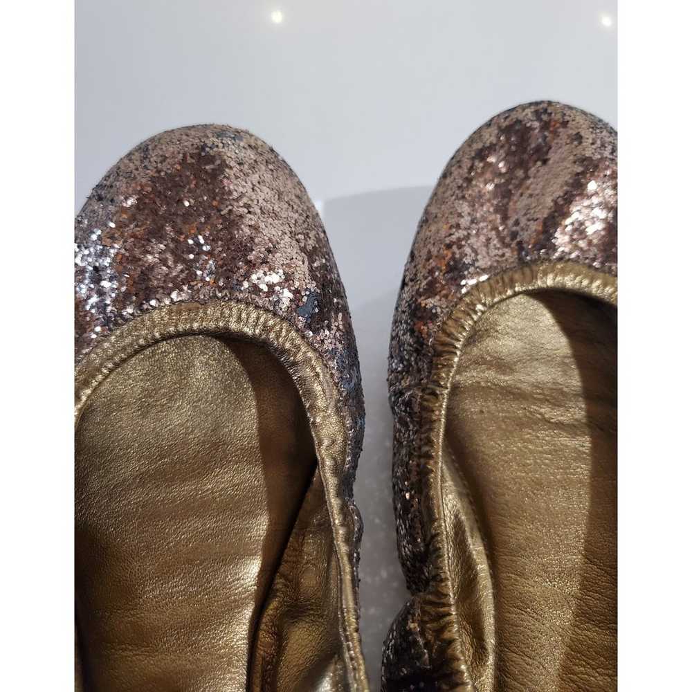 Tory Burch Eddie Glitter Slip On Ballet Flats Wom… - image 8