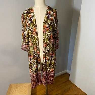 Vintage Kimono Floral Print, OS - image 1