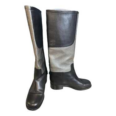 Chanel Leather riding boots