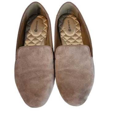 Birdies Beige Starling Suede Loafers Size 7.5